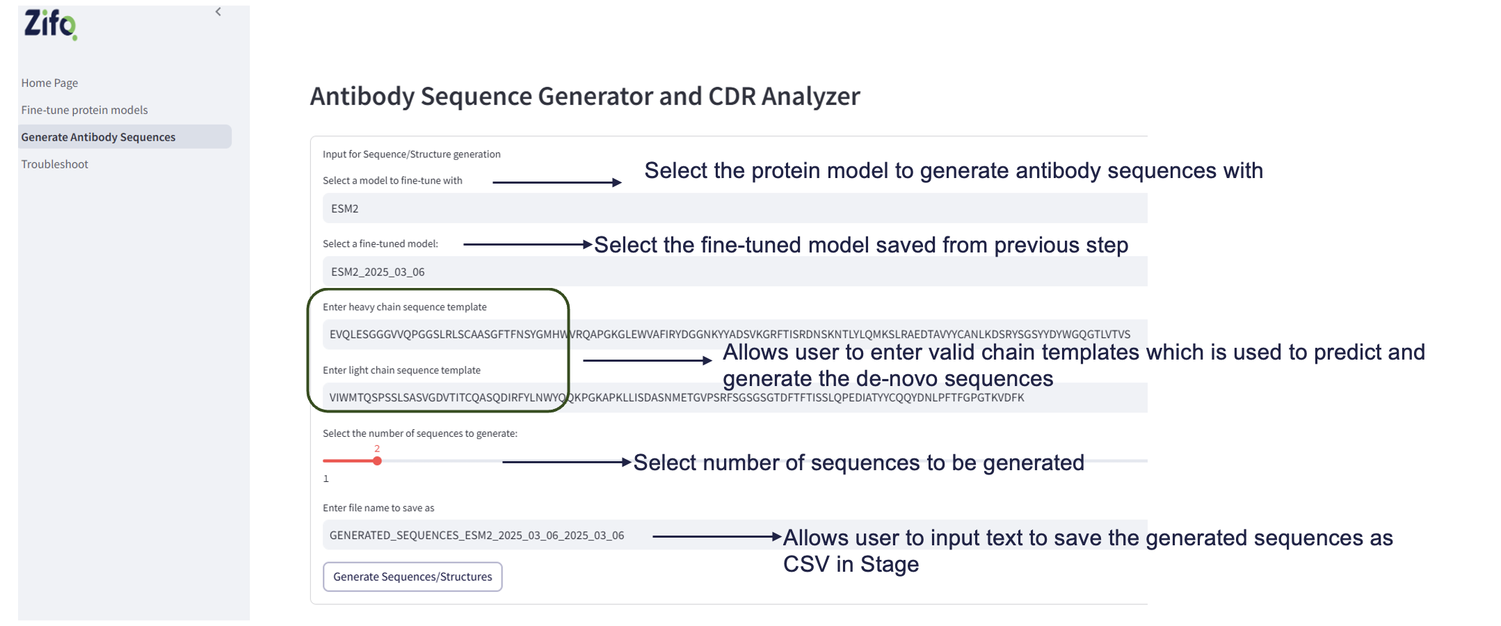Antibody Sequence Generator and CDR Analyzer